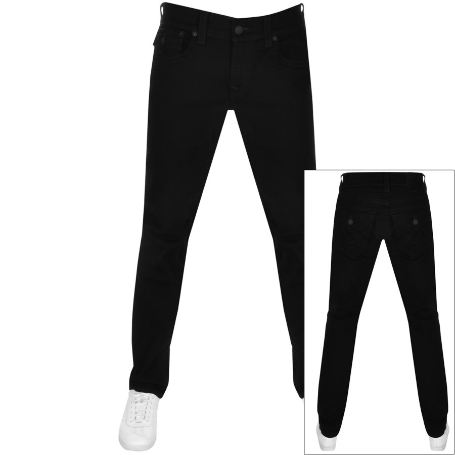 Alternative Image for ProductTrue Religion Ricky Flap Jeans Black1